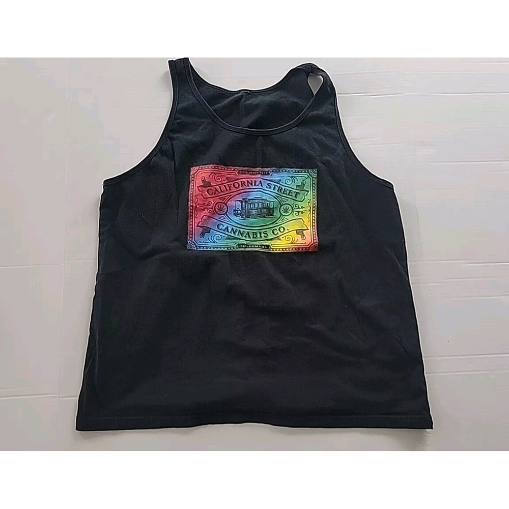 California Street  Cannabis Co. Black Tank Top